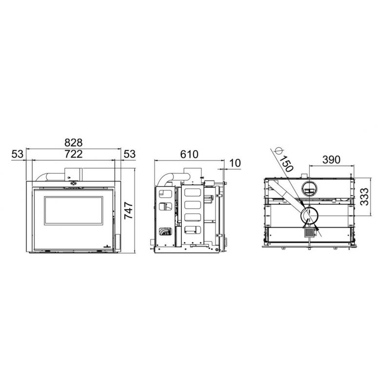 Insert hybride mixte bois granules BRONPI InsertHybrid 9 kW — free download