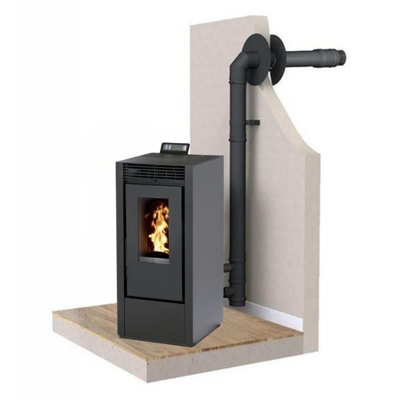 PACK Poêle à pellet étanche + Kit ventouse INTERSTOVES Marina 11 kW — free download