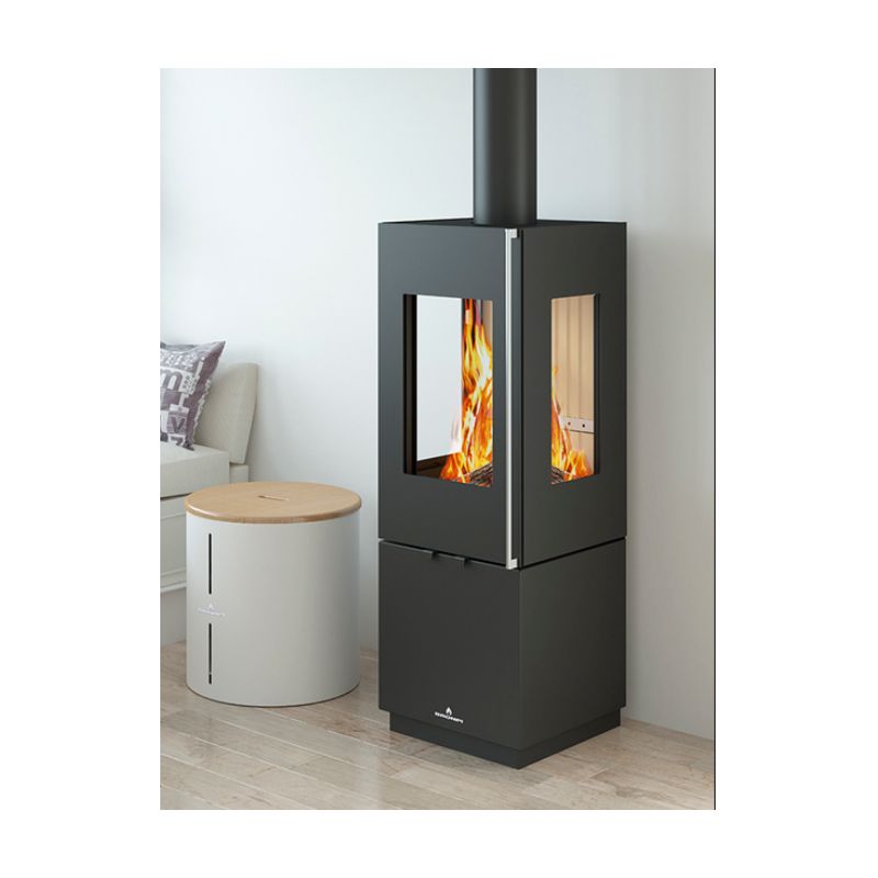 Poêle à bois raccordable BRONPI Bombay 3C 6 kW
